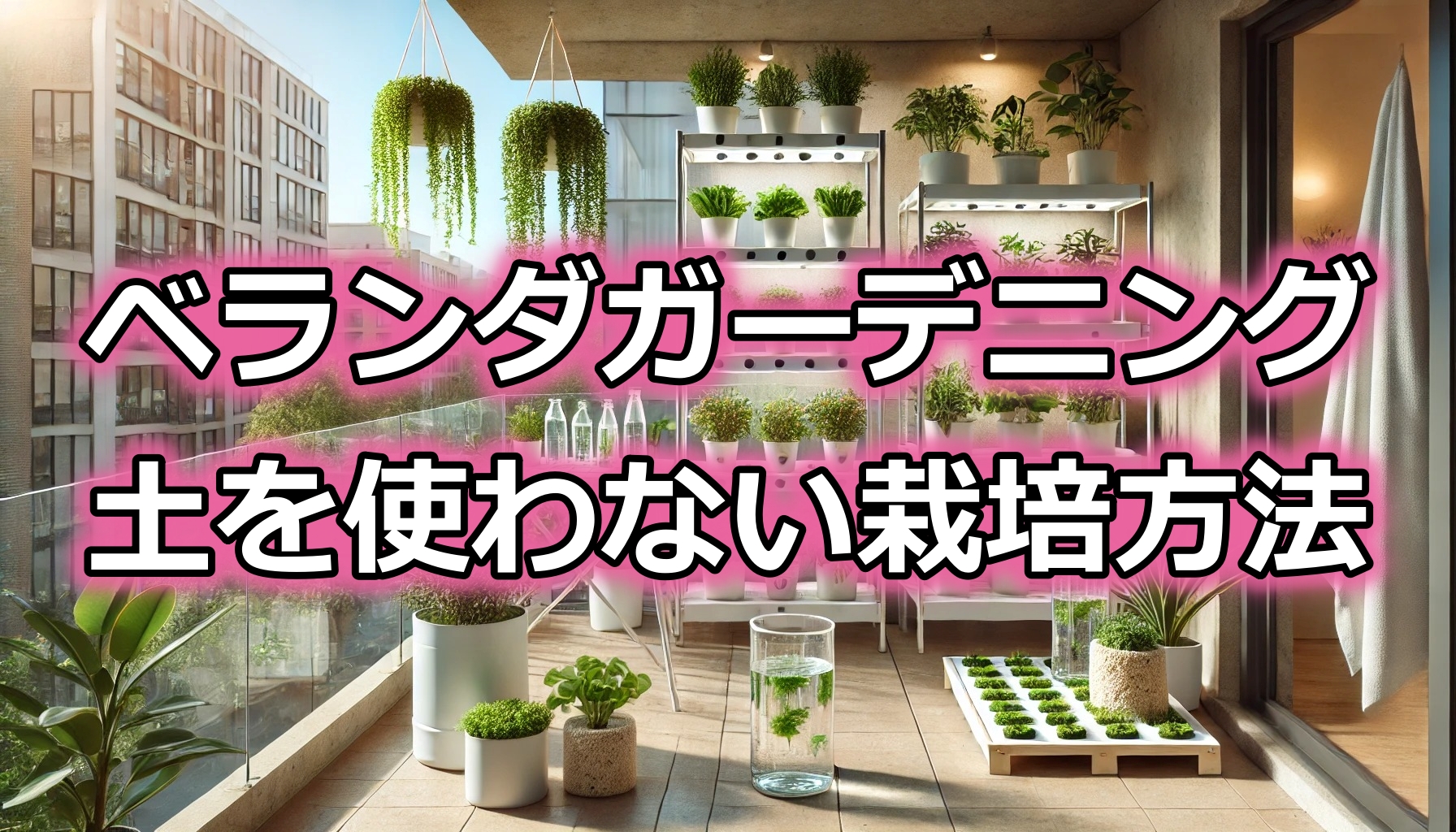 ベランダガーデニング土を使わない栽培方法と選び方ガイド